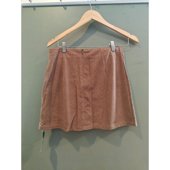 High Waisted Invisible Zipper 2-in-1 A Line Mini Corduroy Casual Skort medium - Picture 4 of 5
